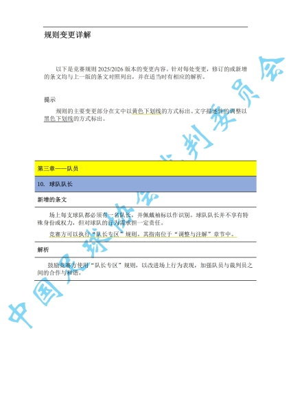 中超7月1日起实施新规：门将持球超8秒判角球 只允许队长接近裁判