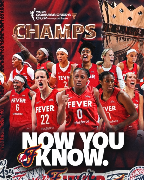 🏆狂热WNBA总裁杯夺冠！克拉克躺冠+躺拿4万多美元🤑