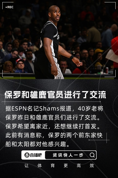 打满82场！40岁想出任首发~Shams：保罗昨天和雄鹿官员进行了交流
