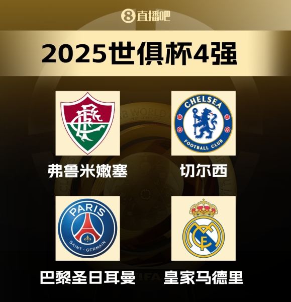 ⚔️世俱杯半决赛对阵：皇马巴黎焦点对决，切尔西战弗鲁米嫩塞