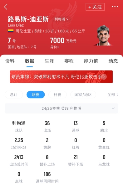 身价7000万欧🚨图片报：拜仁正与迪亚斯谈判，他已保证愿意加盟